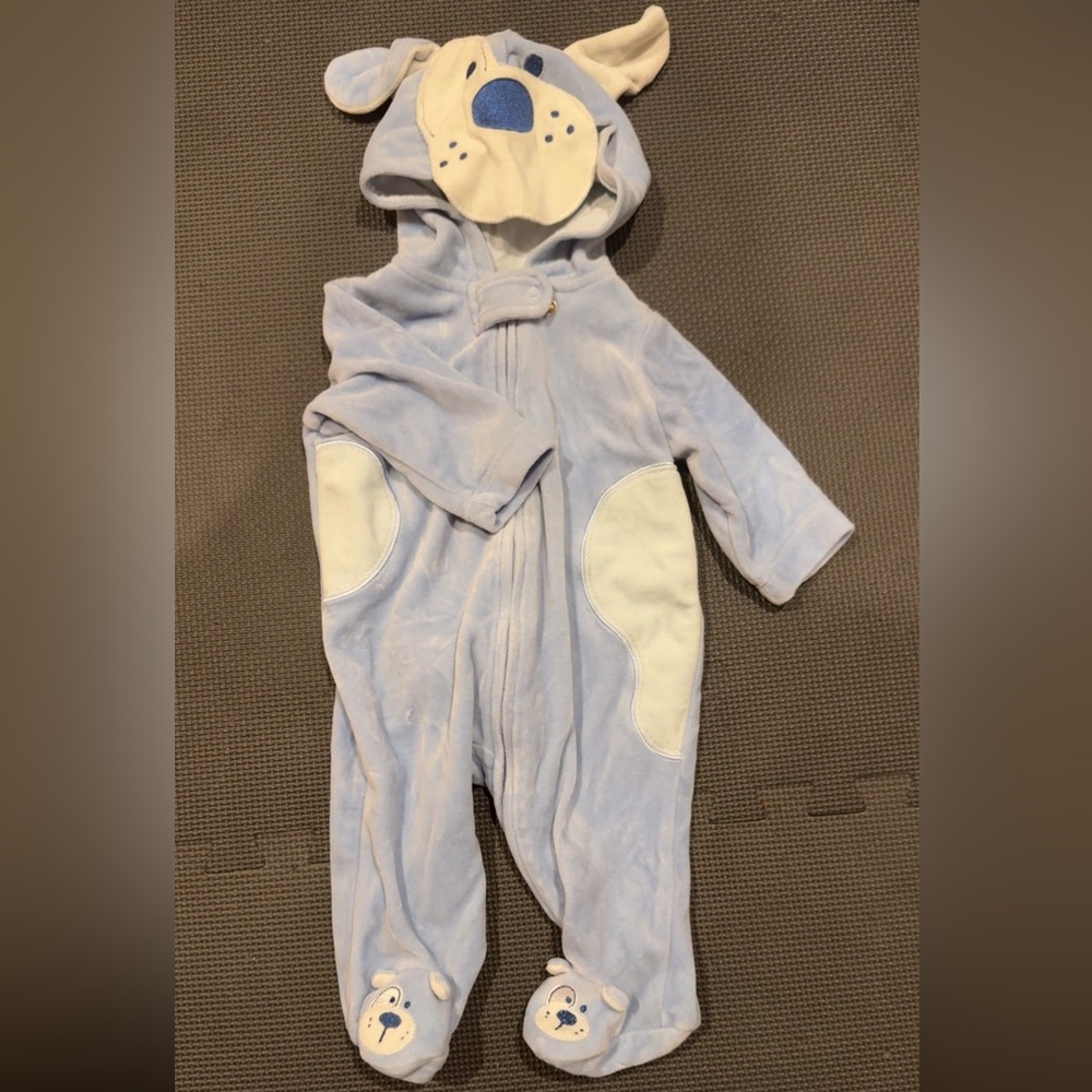 Cozy Blue Bear Kids One Piece